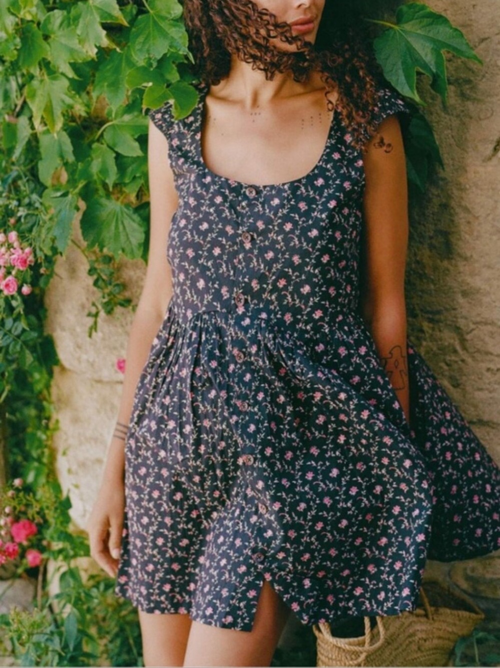 Christy Dawn Roberta Dress In Night Trellis Design